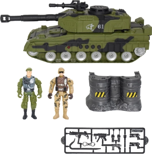 MAC TOYS military tank with lights and sounds
