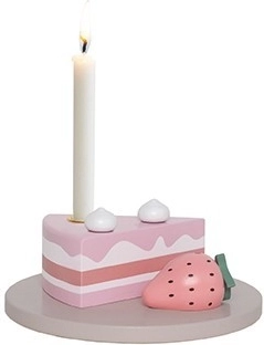 Jabadabado strawberry cake candle holder