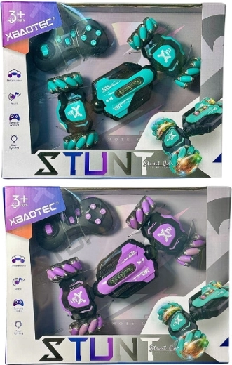 Transforming RC stunt car with lights and sounds