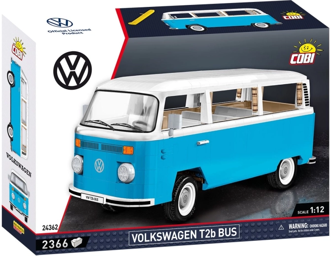 Cobi Volkswagen Transporter T2b Bus 1:12 konstruktorius