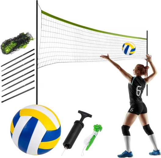 Tinklas su stovu tinkliniui ir badmintonui Neo-Sport 570 cm