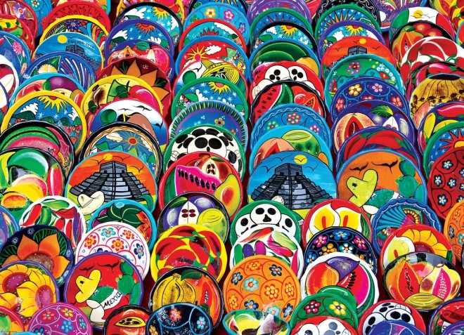 Puzzle Mexican Plates 1000 Pieces EUROGRAPHICS