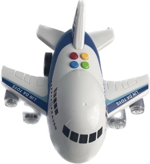 Airplane with light and sound effects