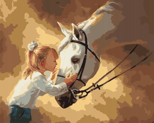 Norimpex Paint by Numbers Horse with Foal 40 × 50 cm