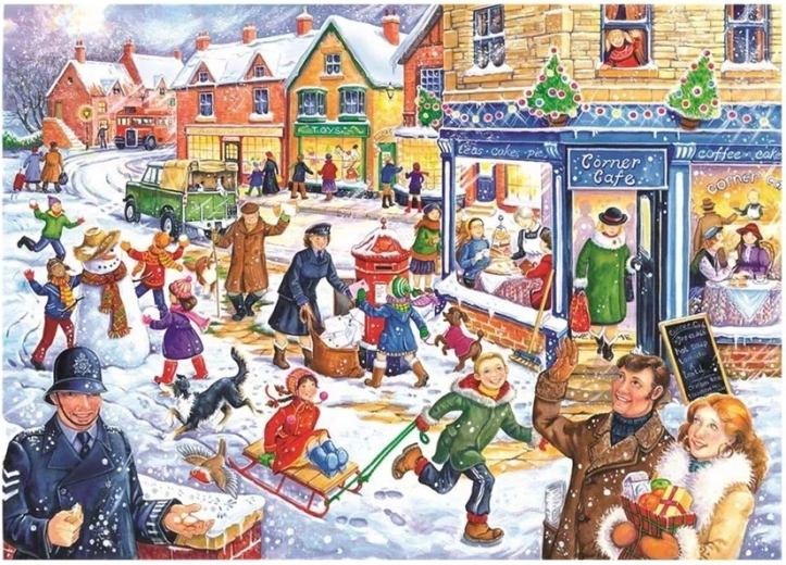 Winter Fun in the City Puzzle, 250 Large Pieces