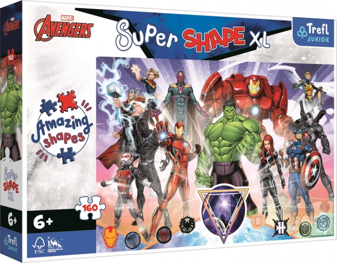 Dėlionė 160 dalių XL Super Shape Avengers Drąsa