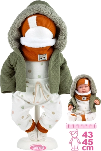 Drabužiai lėlei New Born 43–45 cm – 6 dalių rinkinys