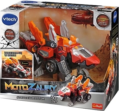 VTech Motozaur Stegosaurus Lutor – interactive 2-in-1 toy dinosaur and buggy