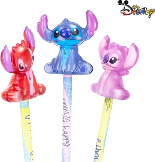 Minkštas spaudomas (squishy) pieštuko antgalis Disney Stitch - 1 vnt.
