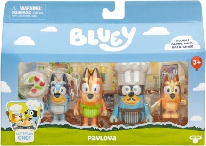 Bluey Time for Dessert Figurine Set - 4 pcs