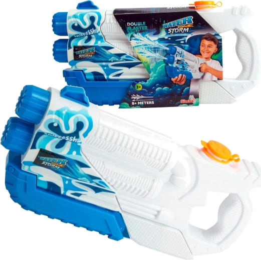 SIMBA Waterzone Storm Double Blaster Water Gun with Double Stream