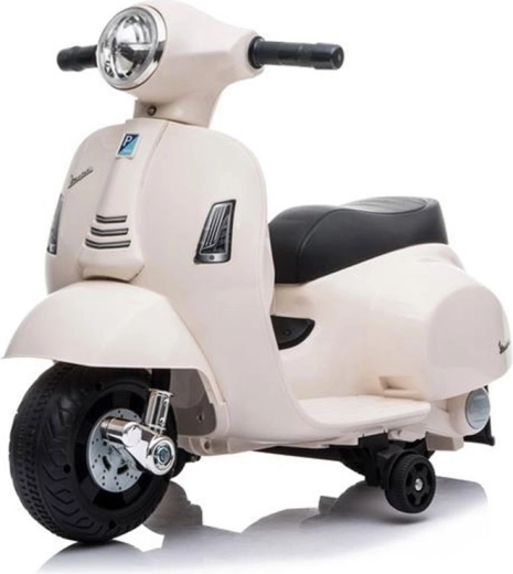 Vaikiškas elektrinis motociklas VESPA, baltas