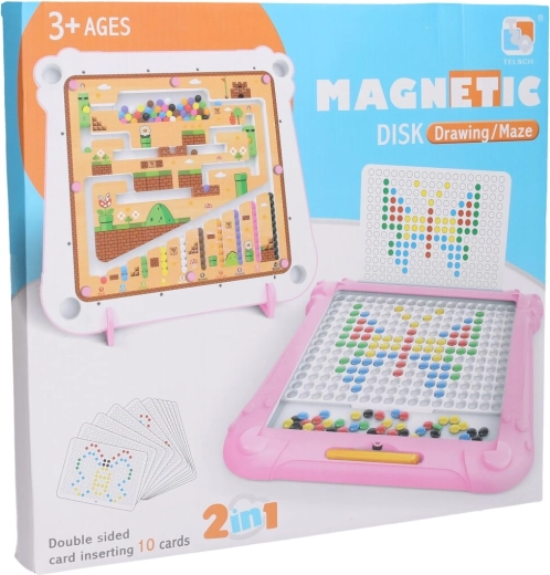Magnetinė lentelė su labirintu, mėlyna, 34 cm