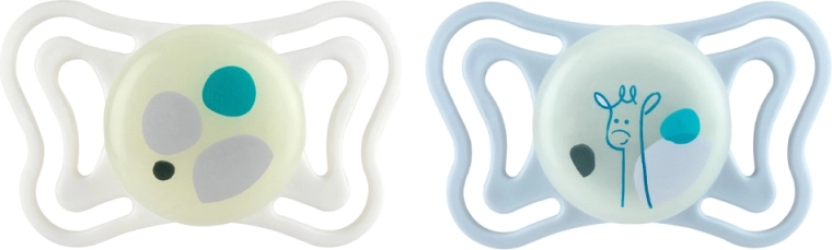 Chicco Physioforma Light silikoniniai ortodontiniai čiulptukai, neutralūs, 2–6 mėn., 2 vnt.
