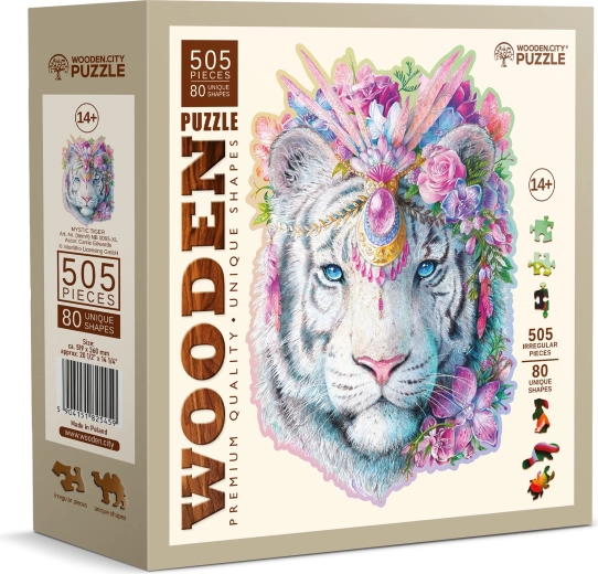 Medinė dėlionė WOODEN CITY Mistinis tigras – 505 dalių