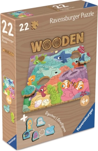 Medinė dėlionė Povandeninis pasaulis, 22 dalys, RAVENSBURGER
