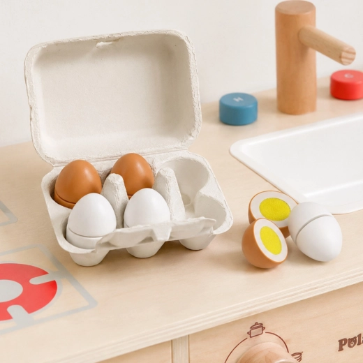 Eggs with a yolk effect