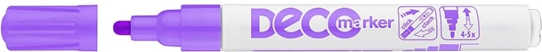 Lakinis dekoratyvinis žymeklis ICO Deco, violetinis
