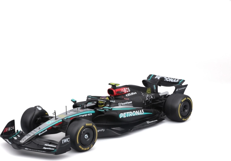 Bburago Racing modelių rinkinys formulė Mercedes‑AMG Petronas W15 2024 #44 Lewis Hamilton 1:24