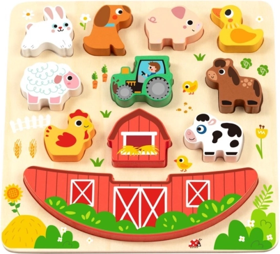 2Kids Toys balancing farm puzzle 2 in 1