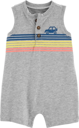 Carter's summer romper multi stripes for boys 3 m – 3m