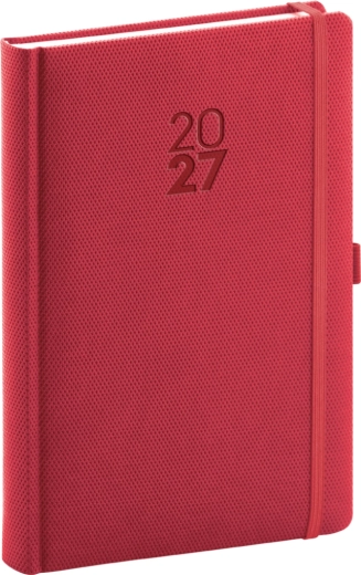 Notique Daily Diary Diamante 2027 red 15 × 21 cm