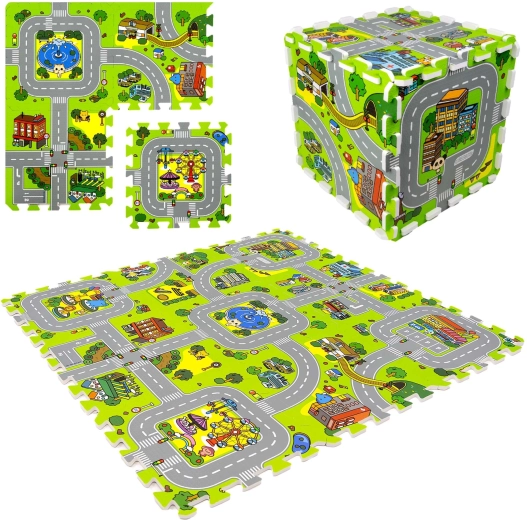 Modulinis dėlionės tipo kilimėlis ir 3D konstravimas