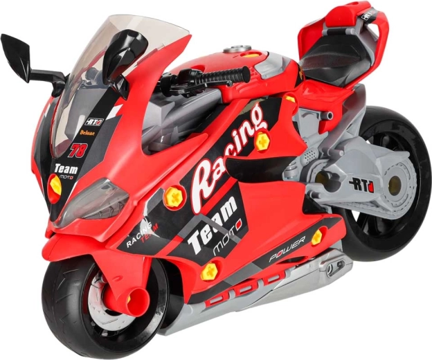Interactive Children's Motorcycle with Engine and Mechanic Set