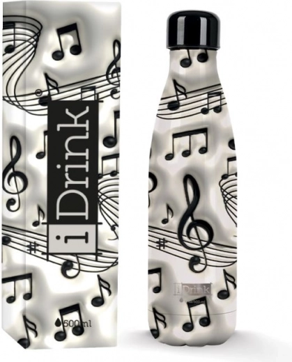 Balta termogertuvė Music 500 ml