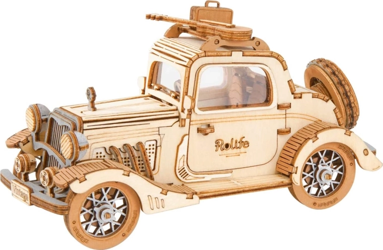 3D medinė dėlionė „Istorinis automobilis“