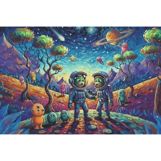 A space theme full of imagination