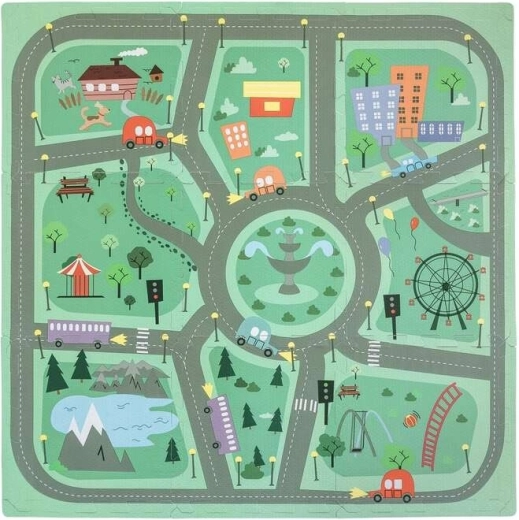 FreeOn Free2Play putų žaidimų kilimėlis dėlionė Road (9 dalys)