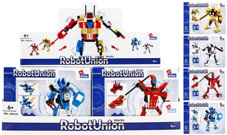 Konstruktorius robotas kovotojas 3in1 – 4 variantai, 6+