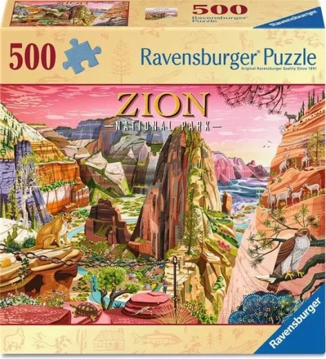 Ravensburger dėlionė Ziono nacionalinis parkas 500 dalių