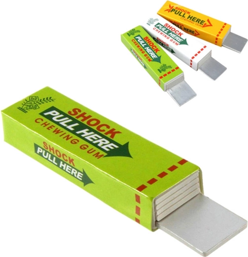 Prank chewing gum with electric shock - 1 piece