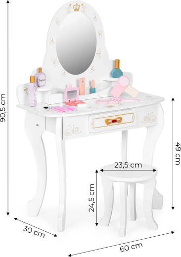 Erdvus stalčius ir patogi kėdutė