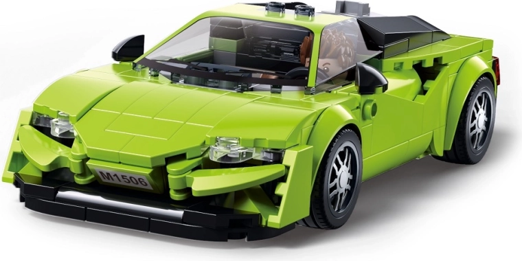 Sluban ModelBricks Green Sports Car 1:32