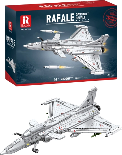 Konstrukcinis naikintuvo „Dassault Rafale“ modelis – 2099 detalės