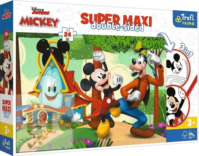 Puzzle Super Maxi 24 Pieces Cheerful House and Friends MICKEY