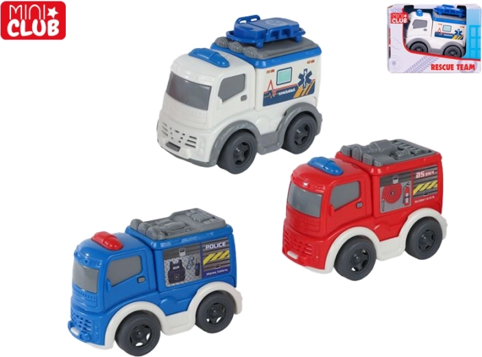 Mini Club rescue car 8 cm with freewheel