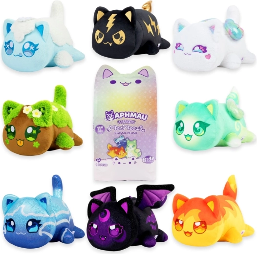 Aphmau Mystery MeeMeows Classic pliušinė katytė (siurprizas pakuotėje)