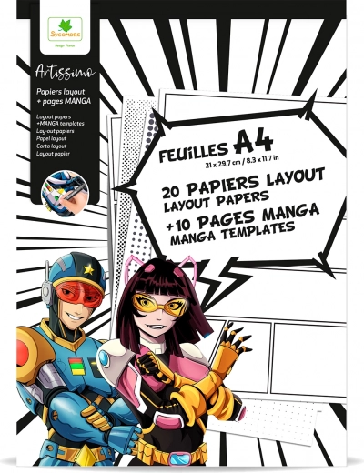 Artissimo – A4 popierius manga piešimui su tekstūromis