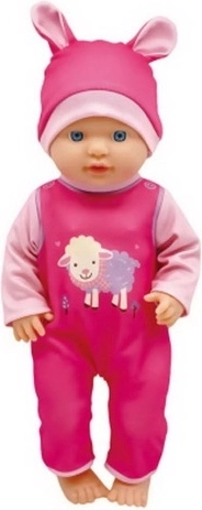 40 cm Baby Doll in a Pink Romper Madej
