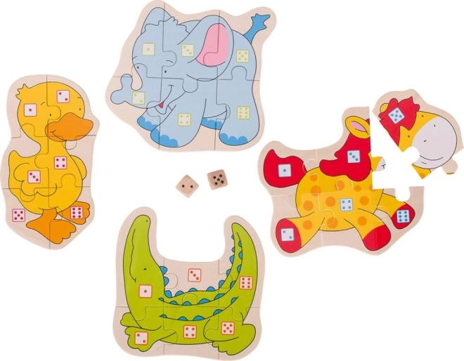 Puzzle Game with Animal Blocks