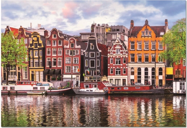 Dėlionė „Šokantys namai Amsterdame“ 1000 dalių EDUCA