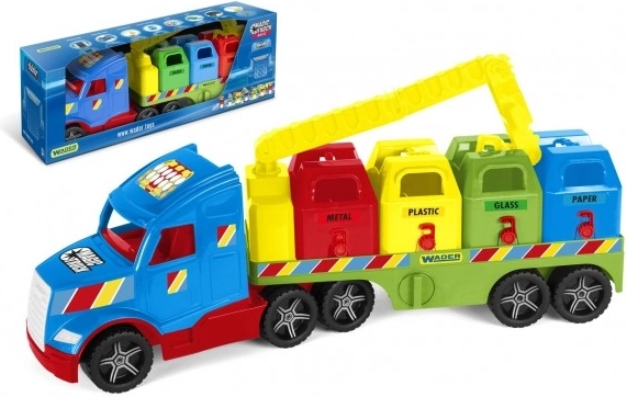 Auto Magic Truck plastikinis šiukšliavežis vaikams, 75 cm