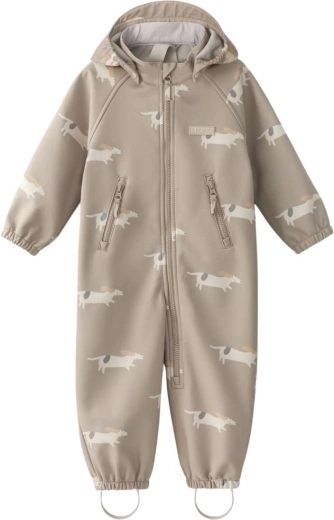 Leokid softshell kombinezonas Lilo beige woof, dydis 86