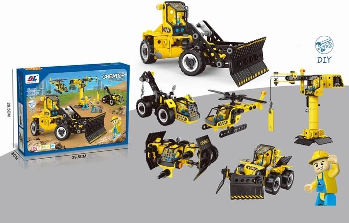 Kūrybinė konstravimo rinkinio 6-in-1, 223 detalės