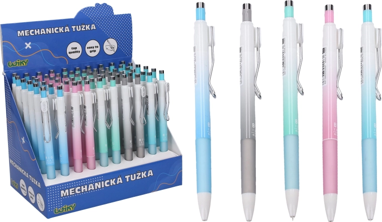 Mechanical pencil 0.5 mm - 1 piece – Mix of 5 colors