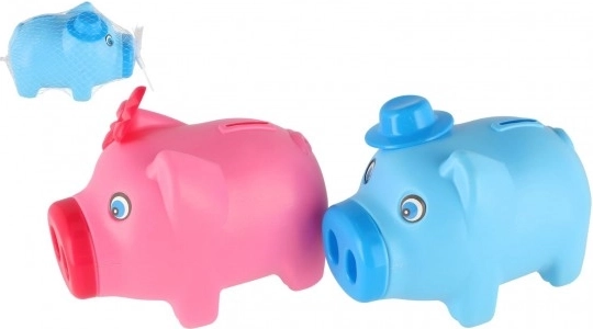 Plastic piggy bank 16 × 12 cm, 2 colors